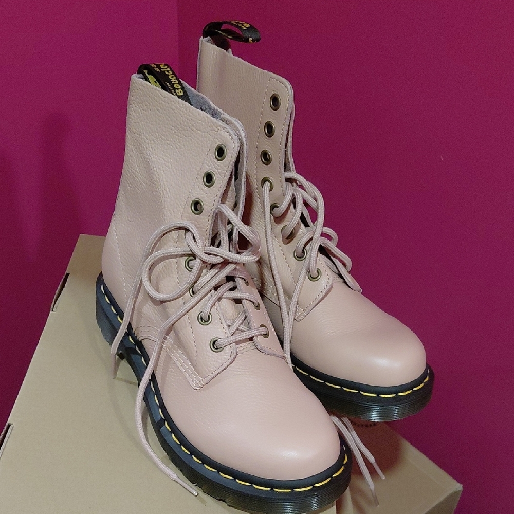 Dr. Martens Light Pink Combat Boots